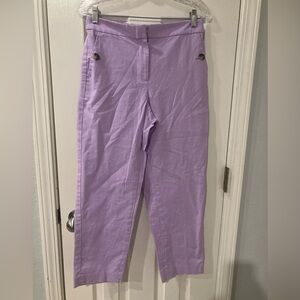 NWOT J. Crew Lilac High-Waisted Trousers size 4